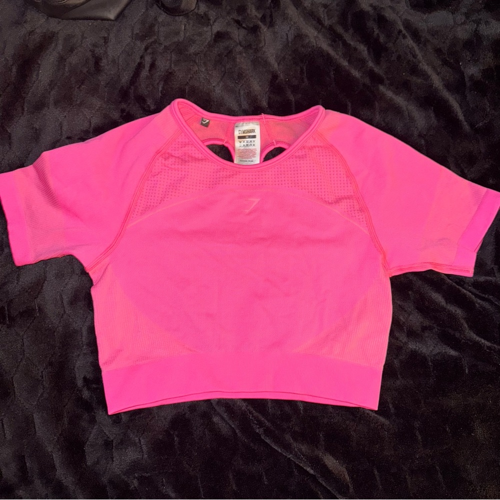 Neon pink Gymshark top